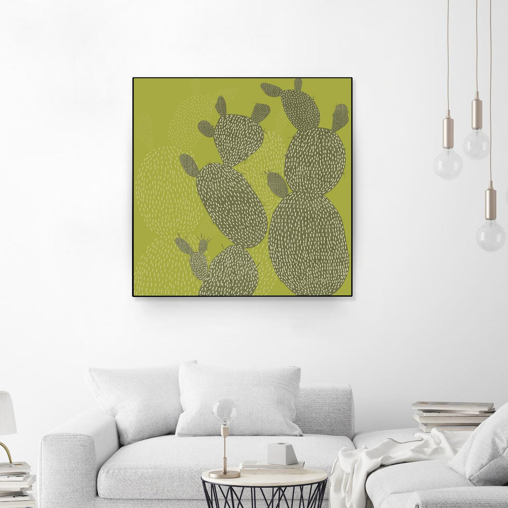 Opuntia II par Chariklia Zarris sur GIANT ART - abstrait vert, côtier et tropical
