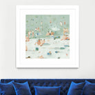 Summer Confetti I by Emma Scarvey on GIANT ART - beige coastal & tropical beach
