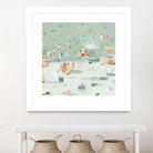 Summer Confetti I by Emma Scarvey on GIANT ART - beige coastal & tropical beach