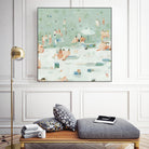 Summer Confetti I by Emma Scarvey on GIANT ART - beige coastal & tropical beach