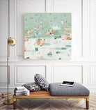 Summer Confetti I by Emma Scarvey on GIANT ART - beige coastal & tropical beach