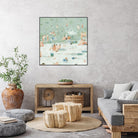 Summer Confetti I by Emma Scarvey on GIANT ART - beige coastal & tropical beach