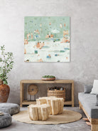 Summer Confetti I by Emma Scarvey on GIANT ART - beige coastal & tropical beach