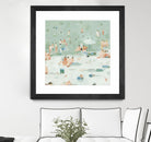 Summer Confetti I by Emma Scarvey on GIANT ART - beige coastal & tropical beach