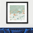 Summer Confetti I by Emma Scarvey on GIANT ART - beige coastal & tropical beach