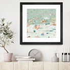 Summer Confetti I by Emma Scarvey on GIANT ART - beige coastal & tropical beach