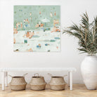 Summer Confetti I by Emma Scarvey on GIANT ART - beige coastal & tropical beach