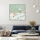 Summer Confetti I by Emma Scarvey on GIANT ART - beige coastal & tropical beach
