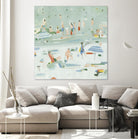 Summer Confetti II by Emma Scarvey on GIANT ART - green coastal & tropical abstract