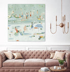 Summer Confetti II by Emma Scarvey on GIANT ART - green coastal & tropical abstract