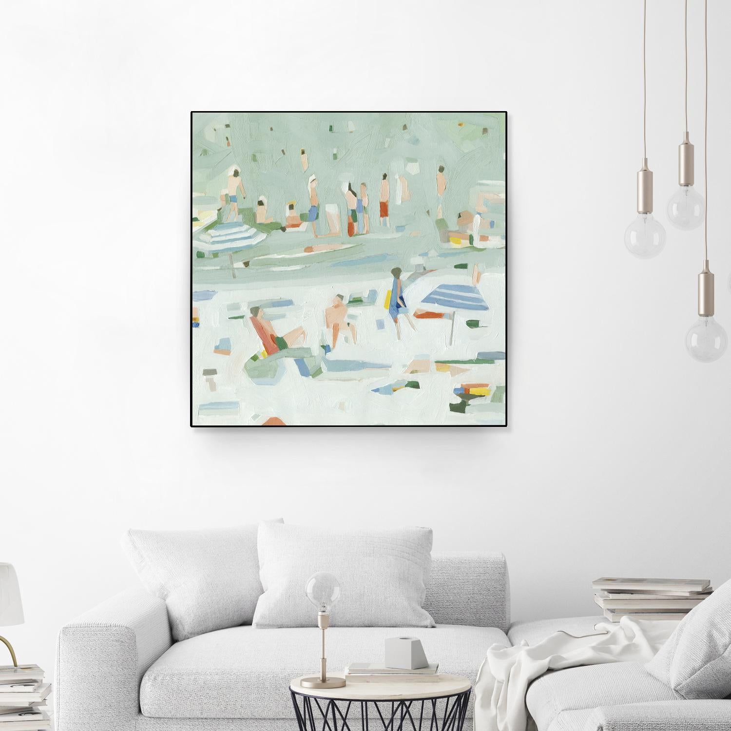 Summer Confetti II by Emma Scarvey on GIANT ART - green coastal & tropical abstract