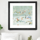 Summer Confetti II by Emma Scarvey on GIANT ART - green coastal & tropical abstract