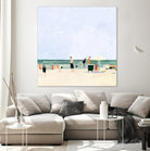 Family Vacation I by Emma Scarvey on GIANT ART - pink coastal & tropical abstract