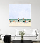 Family Vacation I by Emma Scarvey on GIANT ART - pink coastal & tropical abstract