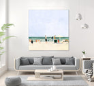 Family Vacation I by Emma Scarvey on GIANT ART - pink coastal & tropical abstract