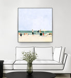 Family Vacation I by Emma Scarvey on GIANT ART - pink coastal & tropical abstract
