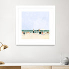 Family Vacation I by Emma Scarvey on GIANT ART - pink coastal & tropical abstract