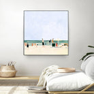 Family Vacation I by Emma Scarvey on GIANT ART - pink coastal & tropical abstract
