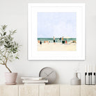 Family Vacation I by Emma Scarvey on GIANT ART - pink coastal & tropical abstract