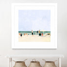Family Vacation I by Emma Scarvey on GIANT ART - pink coastal & tropical abstract