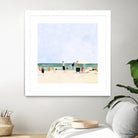 Family Vacation I by Emma Scarvey on GIANT ART - pink coastal & tropical abstract