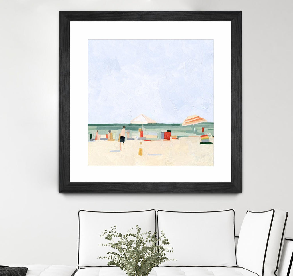 Family Vacation II by Emma Scarvey on GIANT ART - beige coastal & tropical abstract