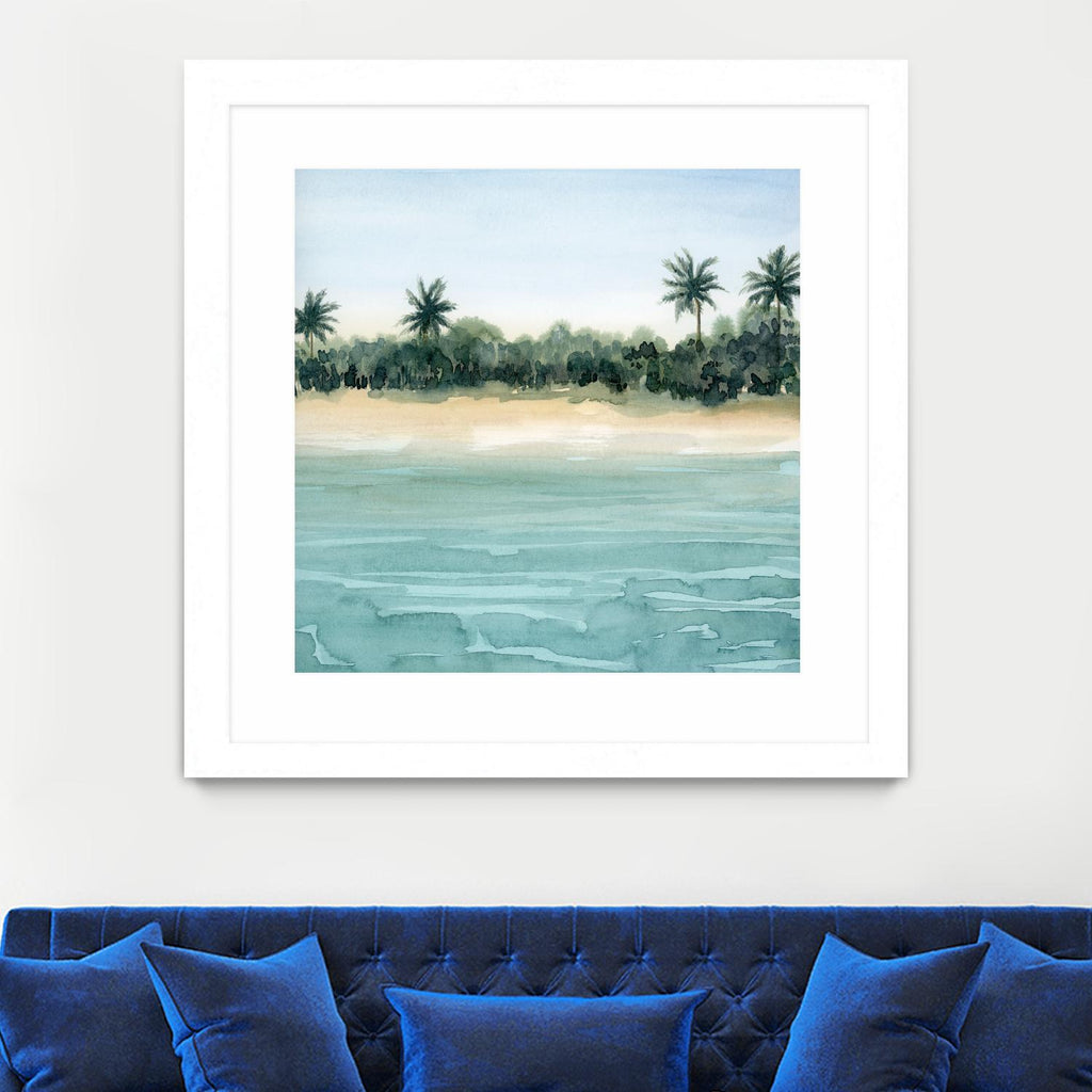 Paradis II by Grace Popp on GIANT ART - beige landscapes & seascapes beach