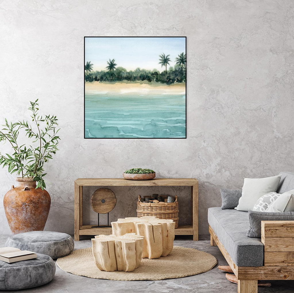 Paradis II by Grace Popp on GIANT ART - beige landscapes & seascapes beach