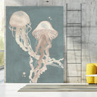 Jellyfish Dance I by Grace Popp on GIANT ART - pink coastal & tropical abstract