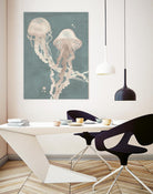 Jellyfish Dance I by Grace Popp on GIANT ART - pink coastal & tropical abstract