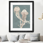 Jellyfish Dance I by Grace Popp on GIANT ART - pink coastal & tropical abstract