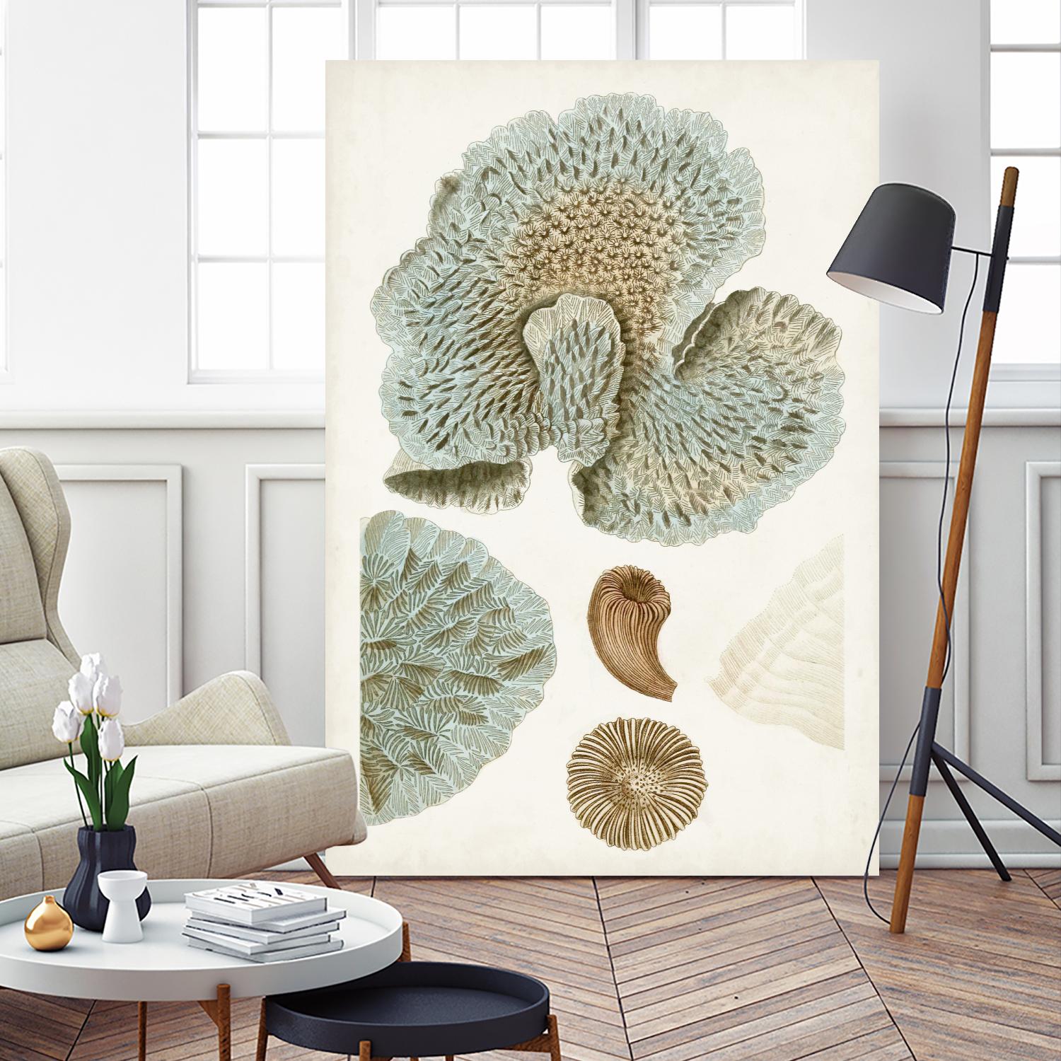 Coastal Curiosity V by Unknown on GIANT ART - green coastal & tropical abstract 