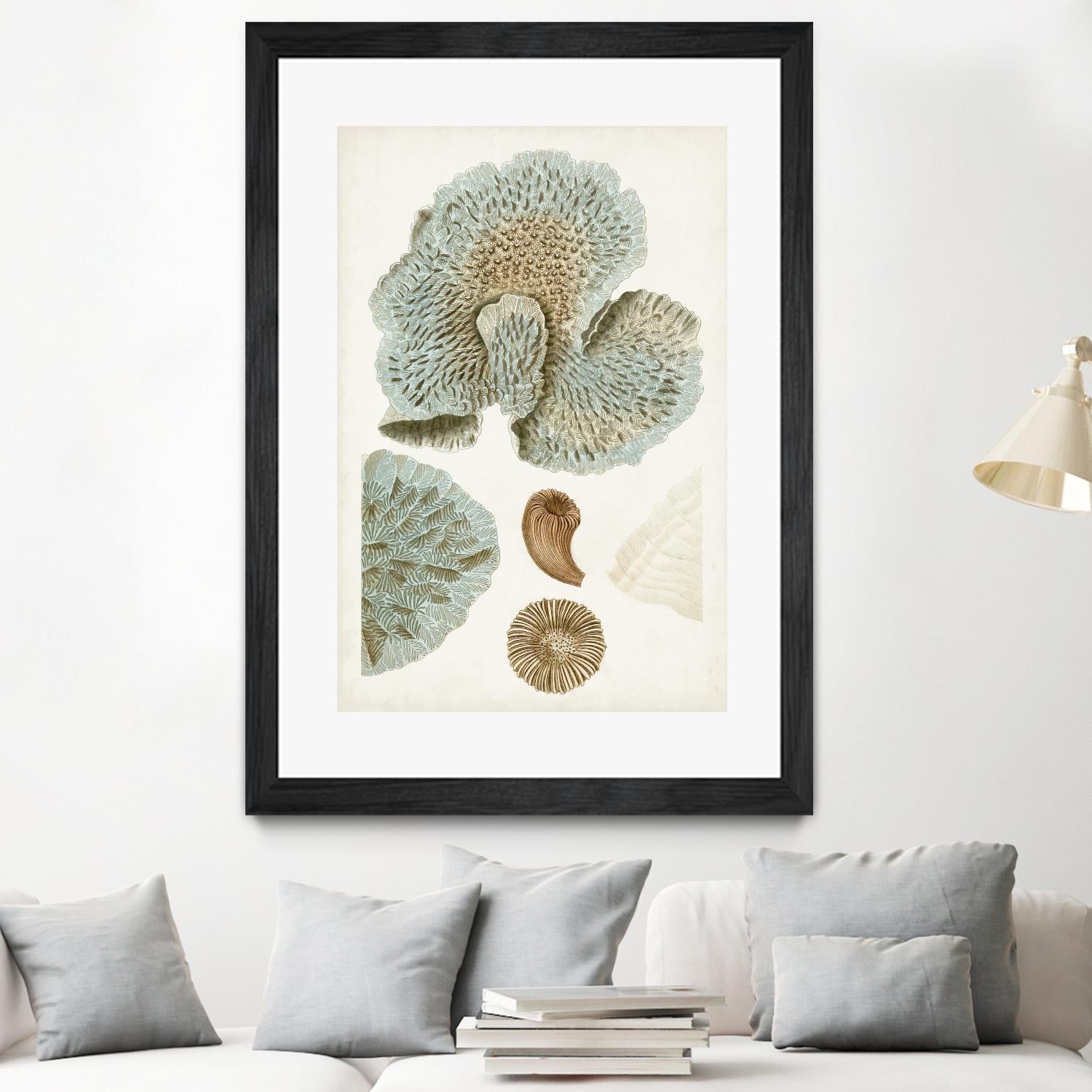 Coastal Curiosity V by Unknown on GIANT ART - green coastal & tropical abstract 