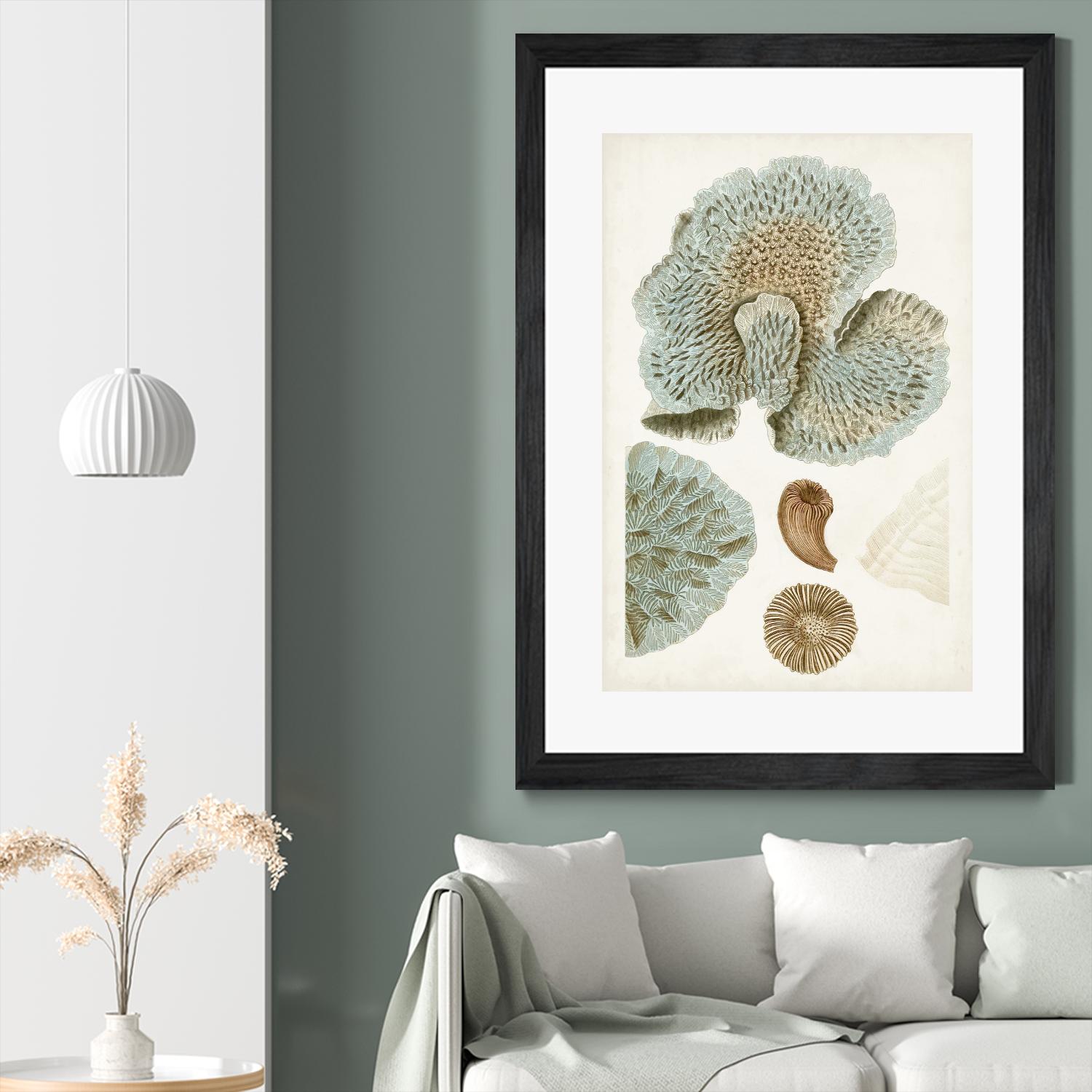 Coastal Curiosity V by Unknown on GIANT ART - green coastal & tropical abstract 