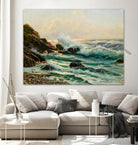 Main Seascape I by Constantin Alexandrovitch Westchiloff on GIANT ART - green coastal & tropical sea 