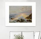 Main Seascape II by Constantin Alexandrovitch Westchiloff on GIANT ART - pink coastal & tropical abstract