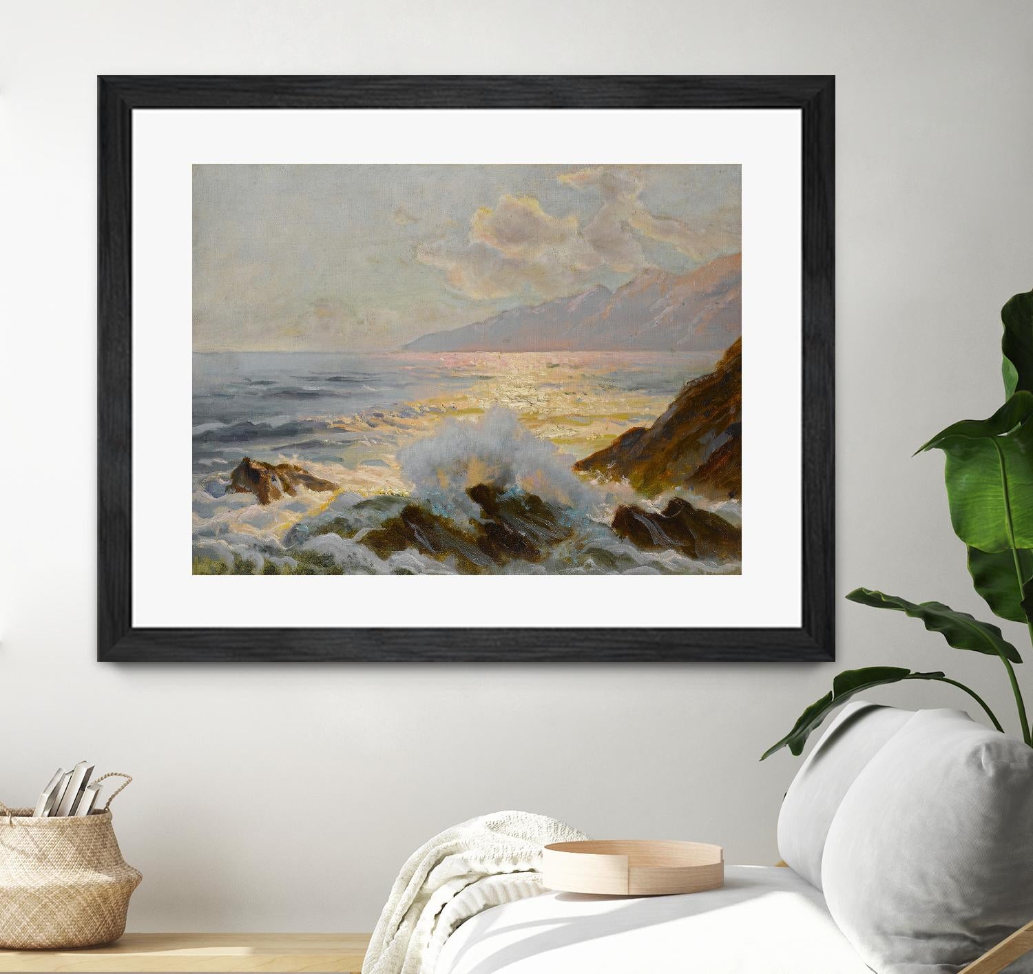 Main Seascape II by Constantin Alexandrovitch Westchiloff on GIANT ART - pink coastal & tropical abstract