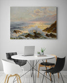 Main Seascape II by Constantin Alexandrovitch Westchiloff on GIANT ART - pink coastal & tropical abstract