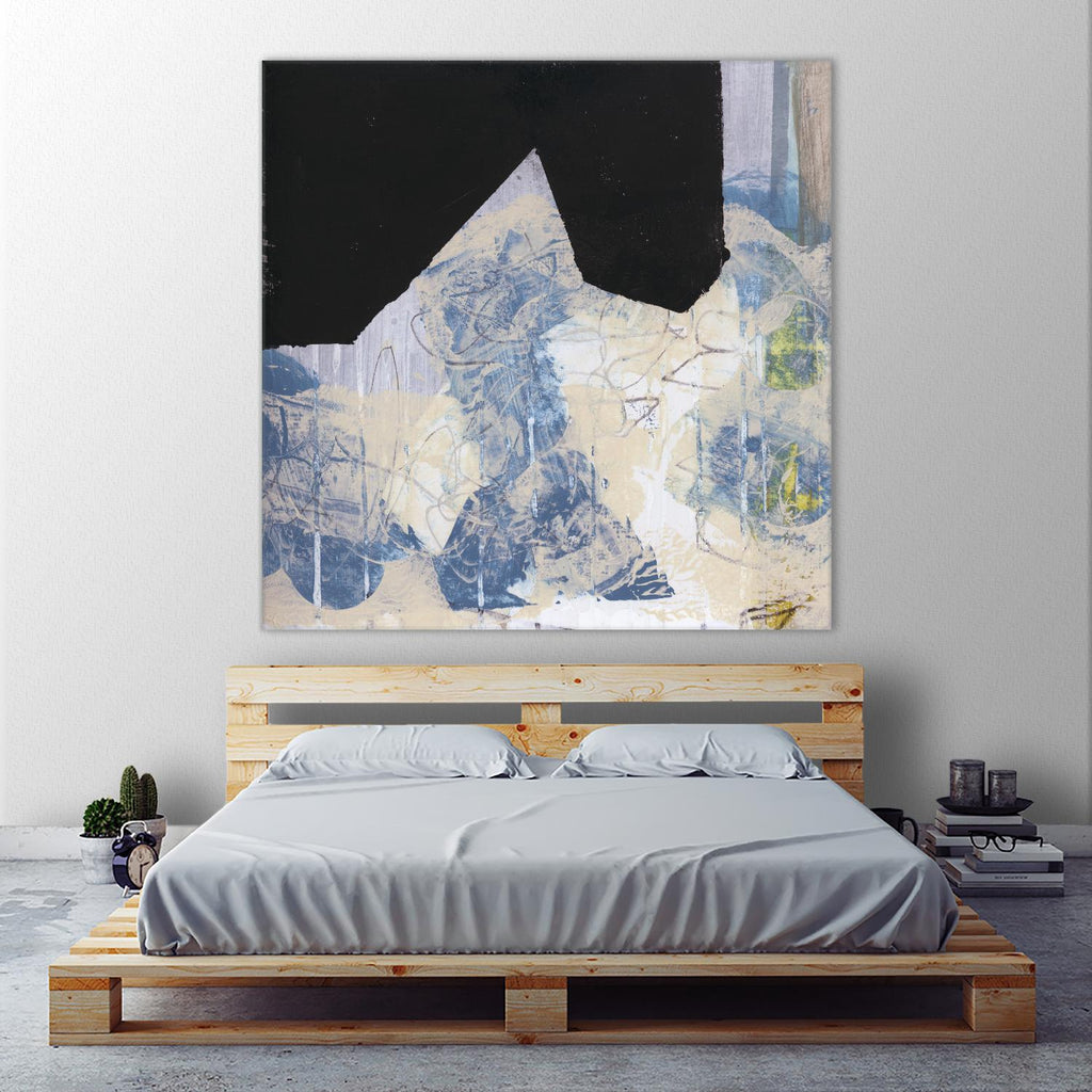 Blue & Black II par Bellissimo Art sur GIANT ART - abstrait beige