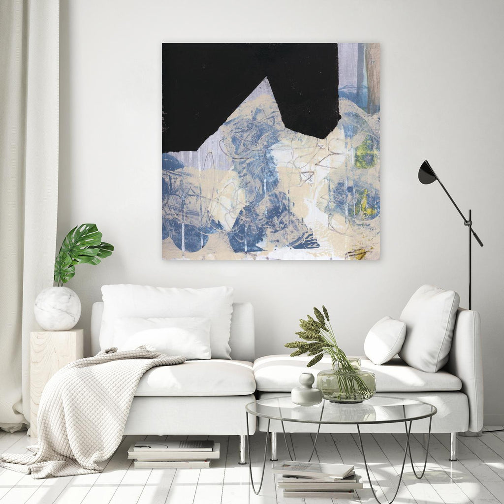 Blue & Black II by Bellissimo Art on GIANT ART - beige abstract abstract