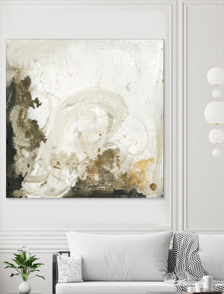 Friendship II by Joyce Combs on GIANT ART - beige abstract abstract