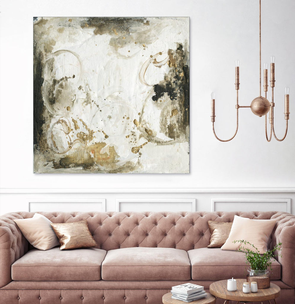 Friendship III by Joyce Combs on GIANT ART - gold abstract abstract
