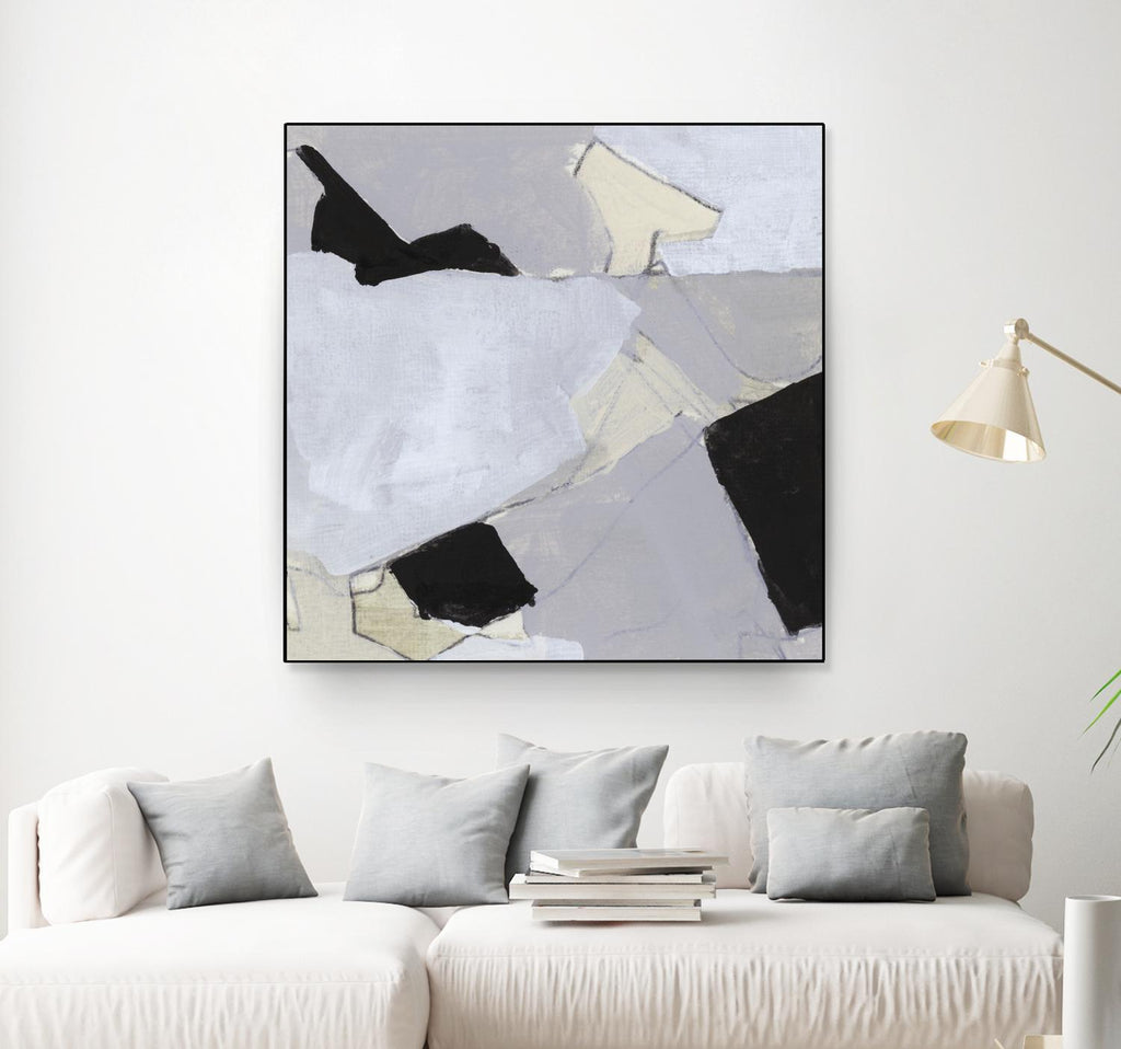 Paysage gris V par Bellissimo Art sur GIANT ART - abstrait blanc abstrait