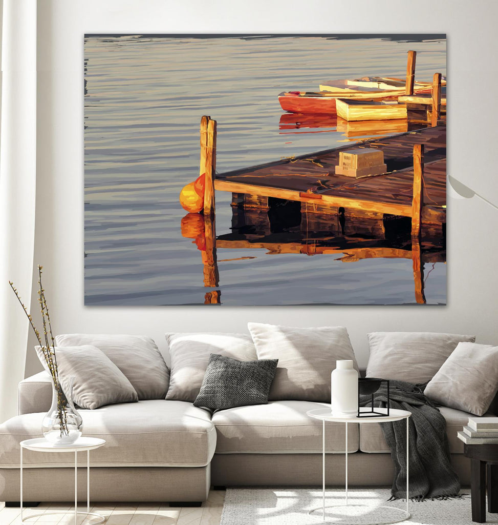 In the Golden Light II by Emily Kalina on GIANT ART - beige coastal & tropical relaxing