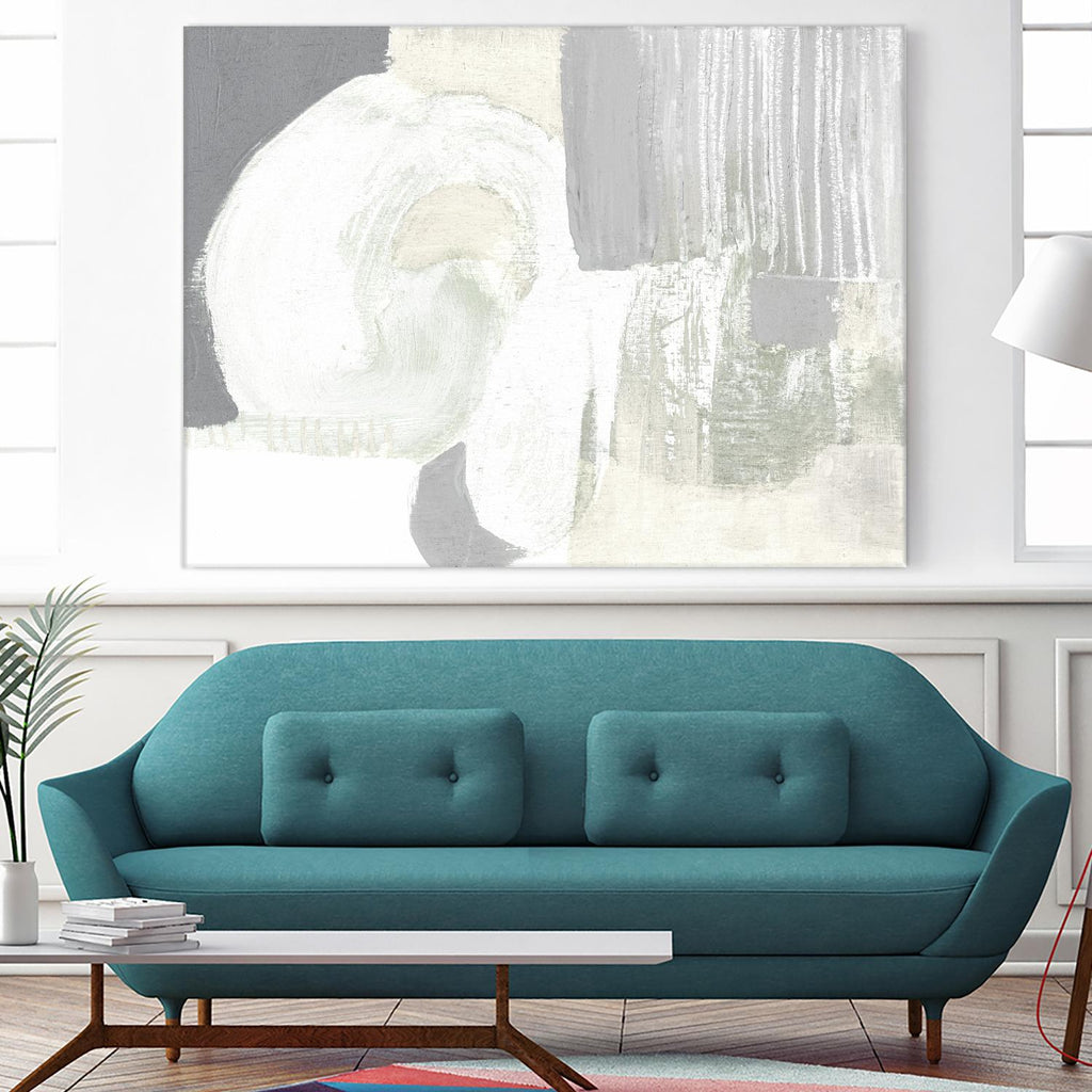 Neutral Curves I by Jennifer Goldberger on GIANT ART - grey  abstract abstract 