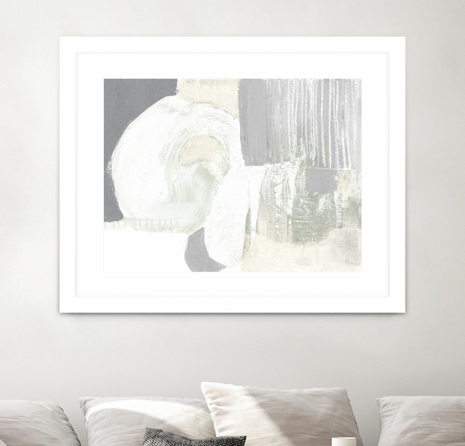 Neutral Curves I by Jennifer Goldberger on GIANT ART - grey  abstract abstract 