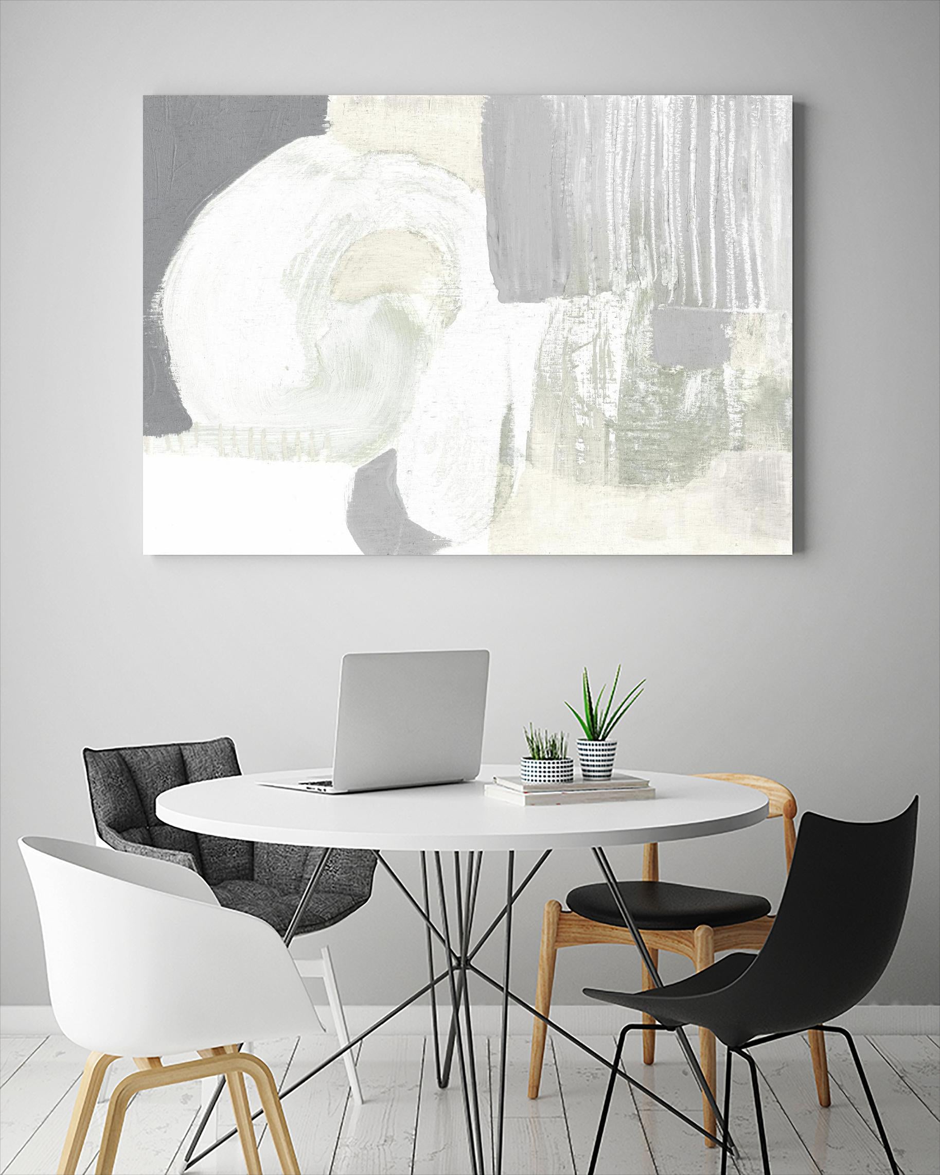 Neutral Curves I by Jennifer Goldberger on GIANT ART - grey  abstract abstract 