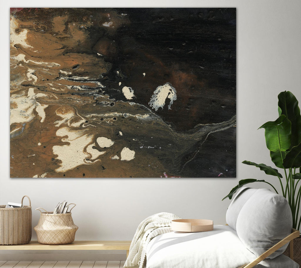 Dark Flow II de Regina Moore sur GIANT ART - abstrait beige