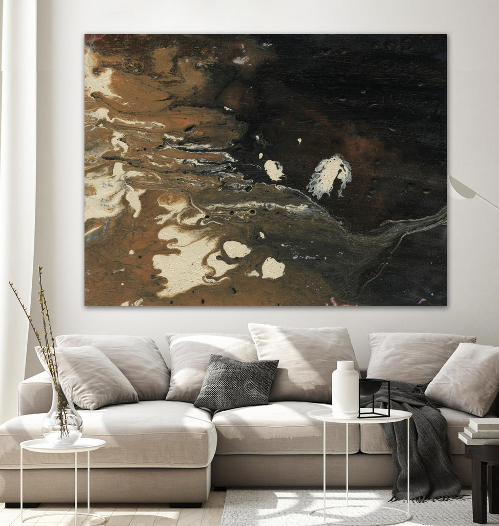 Dark Flow II by Regina Moore on GIANT ART - beige abstract abstract