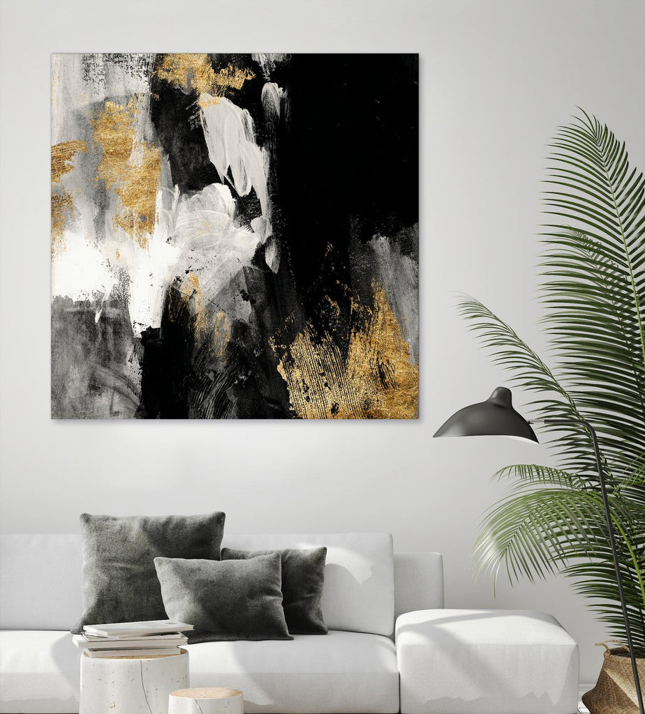 Neutral Gold Collage III by Victoria Borges on GIANT ART - grey  abstract abstract 